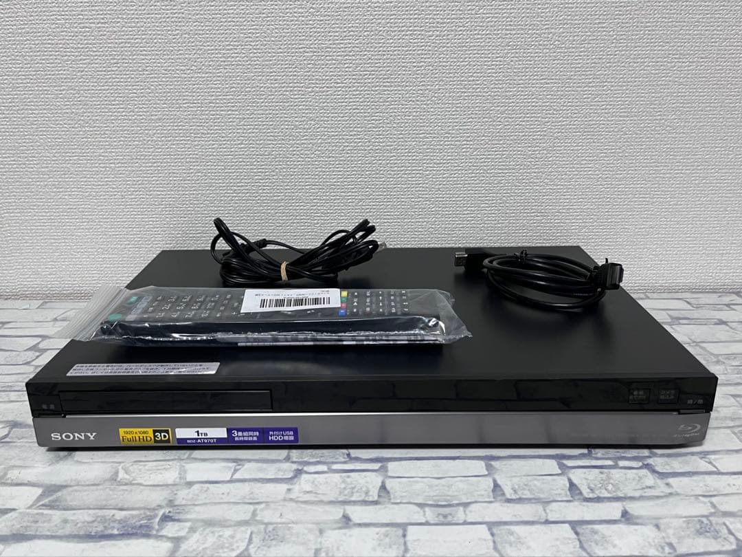 1TB 3番組録画　ソニー　ブルーレイレコーダー　DBZ-AT970T