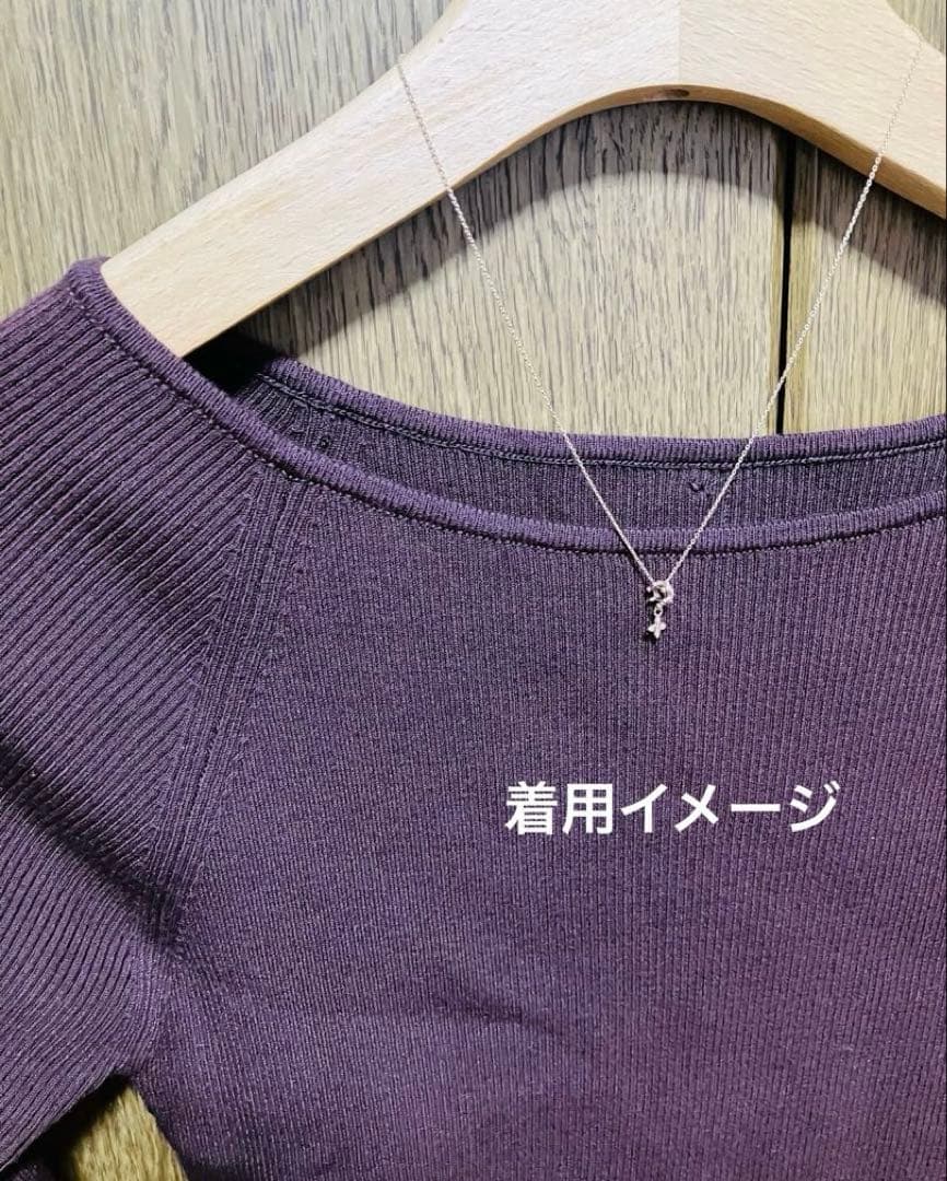 IMPRESSE K10 王冠＆クロスモチーフネックレス ピンクゴールド