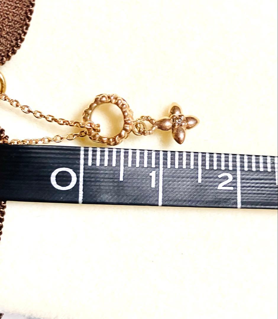 IMPRESSE K10 王冠＆クロスモチーフネックレス ピンクゴールド