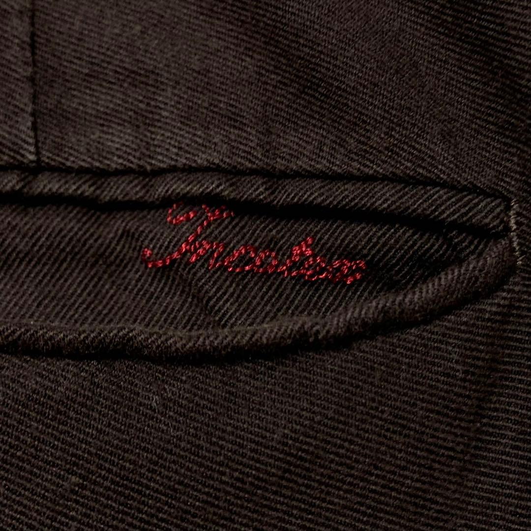 ●美品 incotex 46 ルーマニア製 定価¥40,000程 綿毛 ライン◎