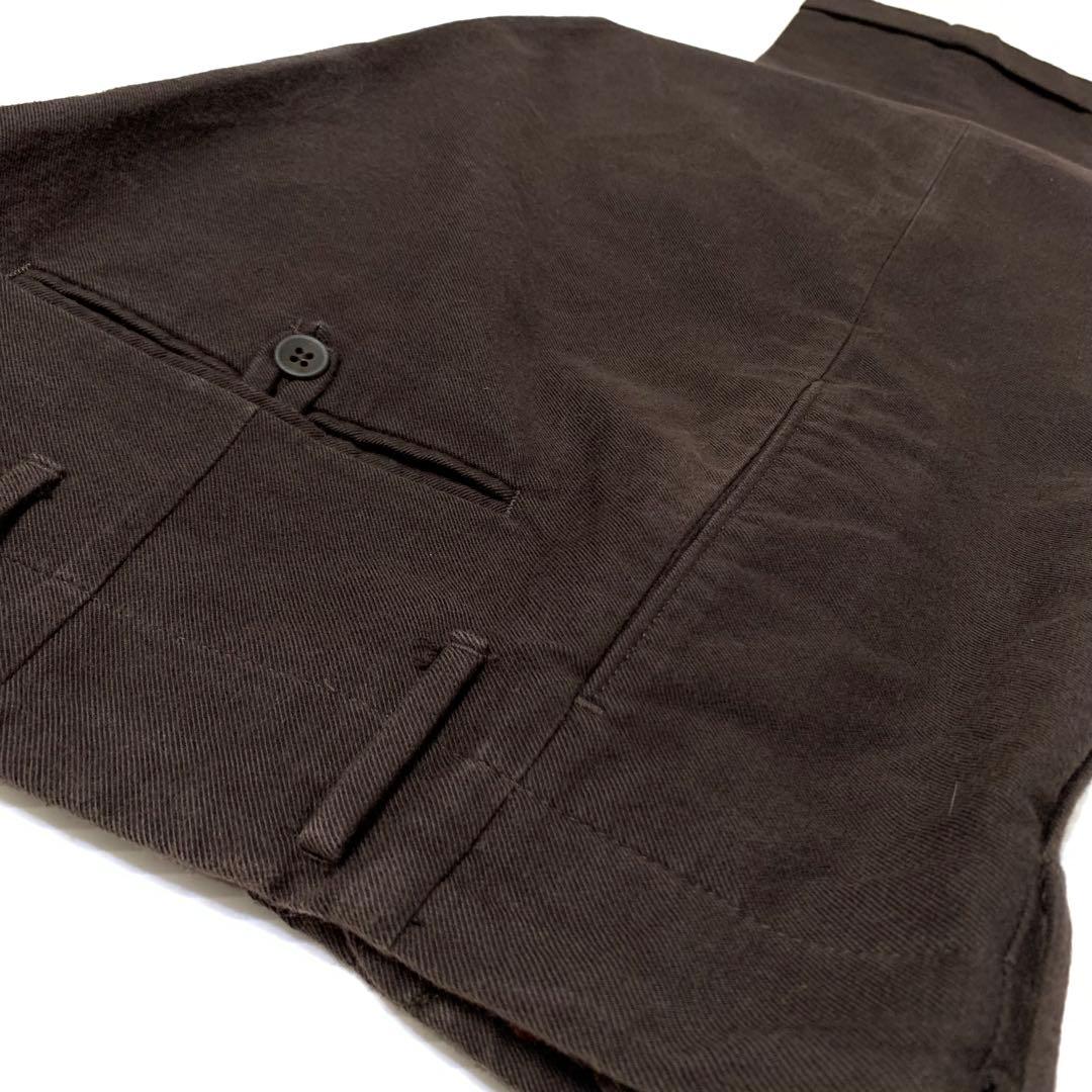 ●美品 incotex 46 ルーマニア製 定価¥40,000程 綿毛 ライン◎