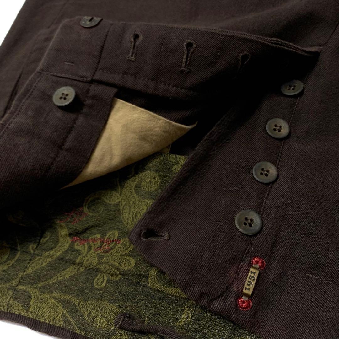 ●美品 incotex 46 ルーマニア製 定価¥40,000程 綿毛 ライン◎