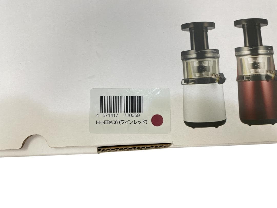未使用 HUROM/ヒューロム スロージューサー HH-EBA06 レッド