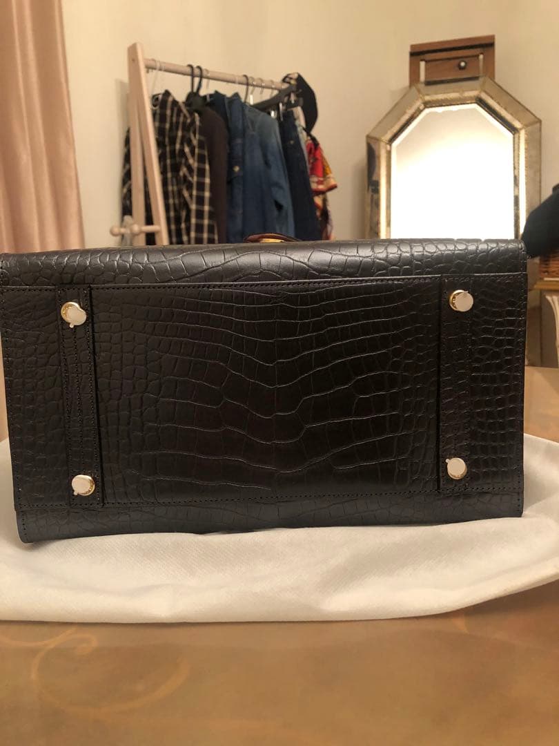 ADMJクロコダイル風レザートートバッグ