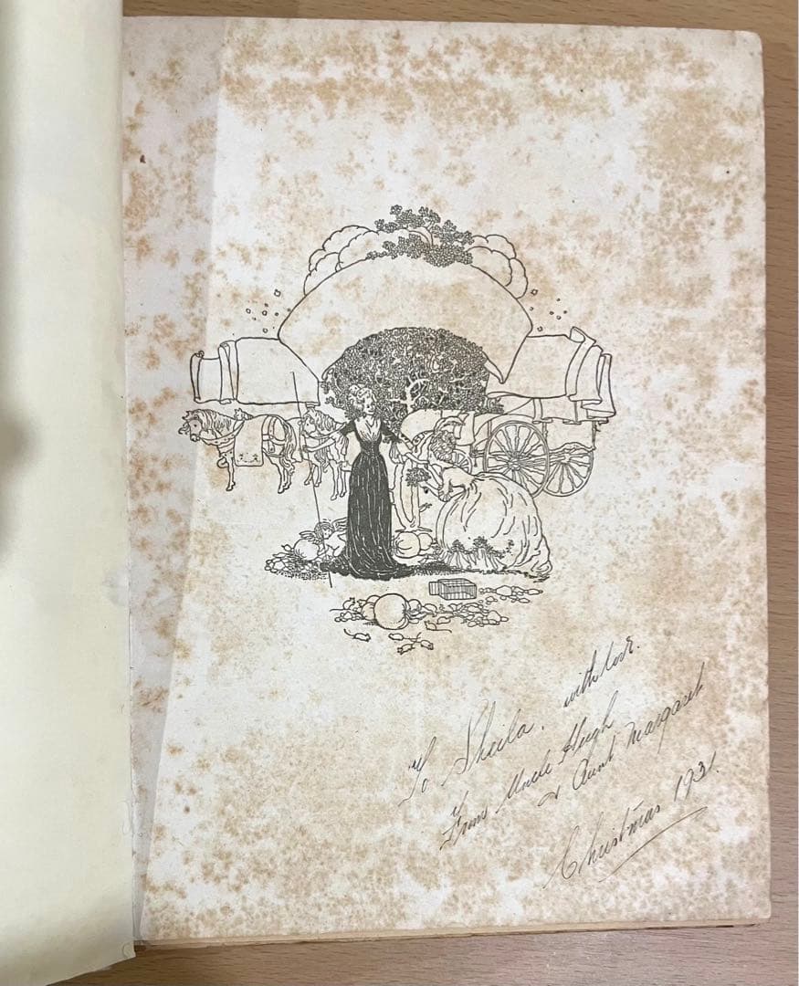 NO210 レア 超希少 アンティーク 古書 洋書 絵本 グリム童話 シンデレラ