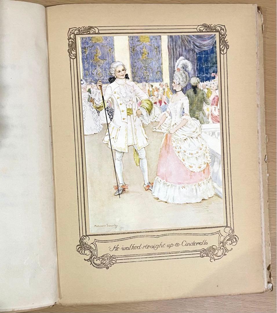 NO210 レア 超希少 アンティーク 古書 洋書 絵本 グリム童話 シンデレラ