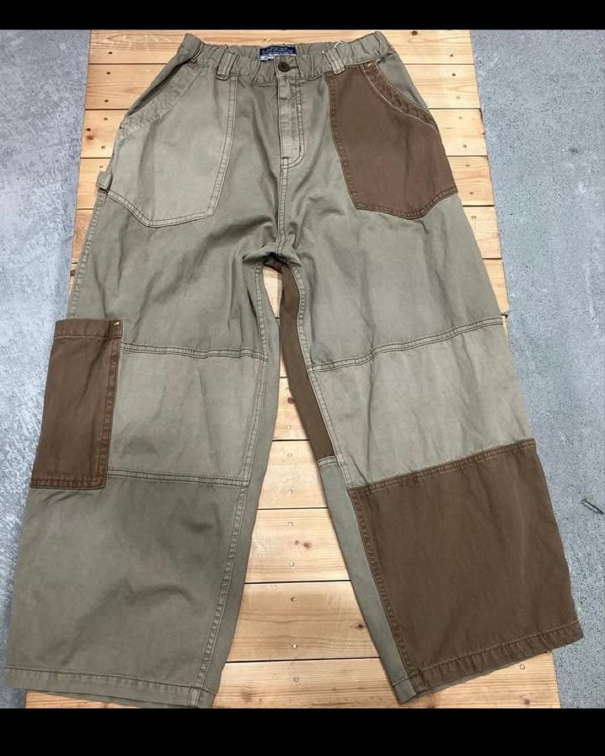 CUBE SUGAR キューブシュガー パッチワーク ワークパンツ