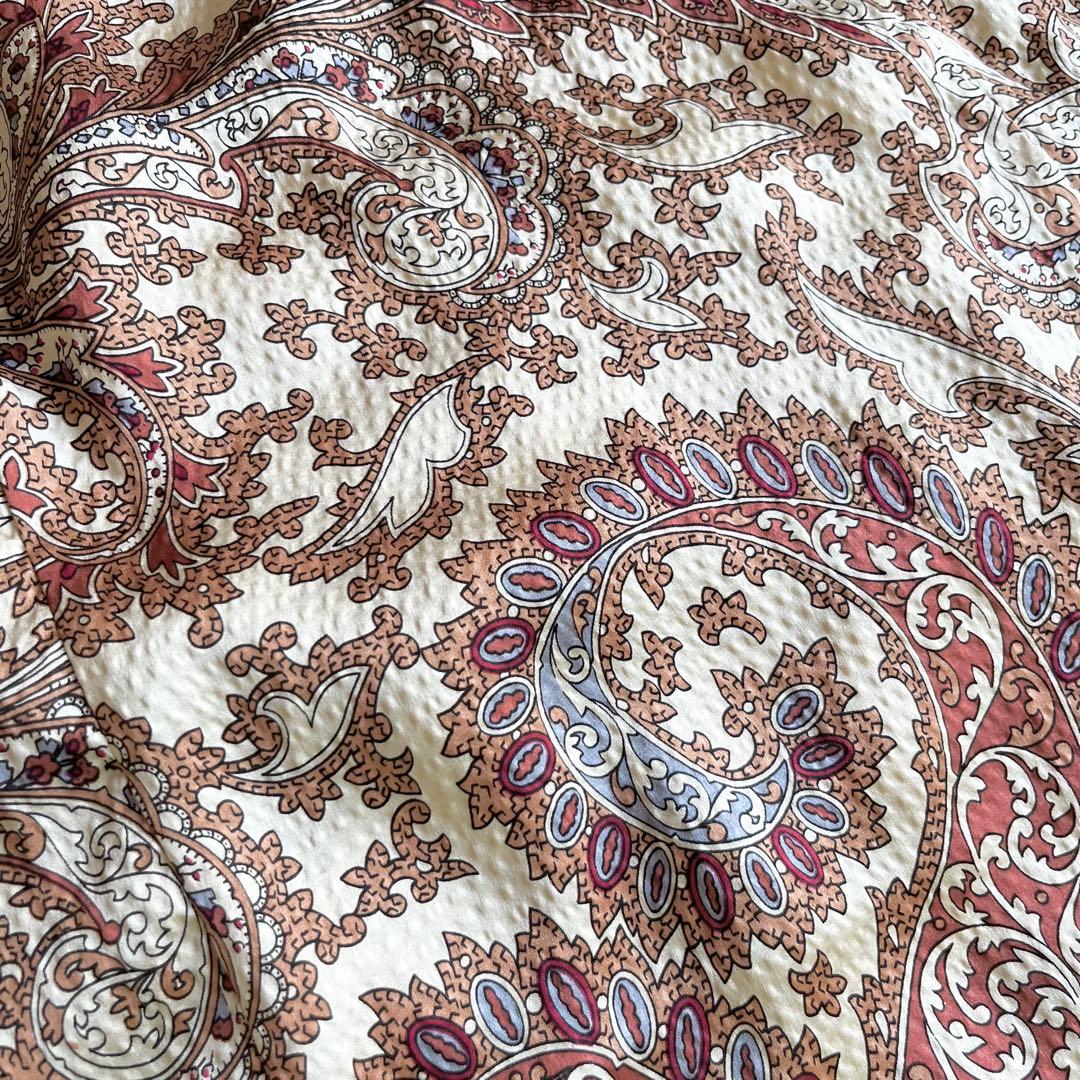 【美品✨】BAUM UND PFERDGARTENシルクワンピース ペイズリー柄
