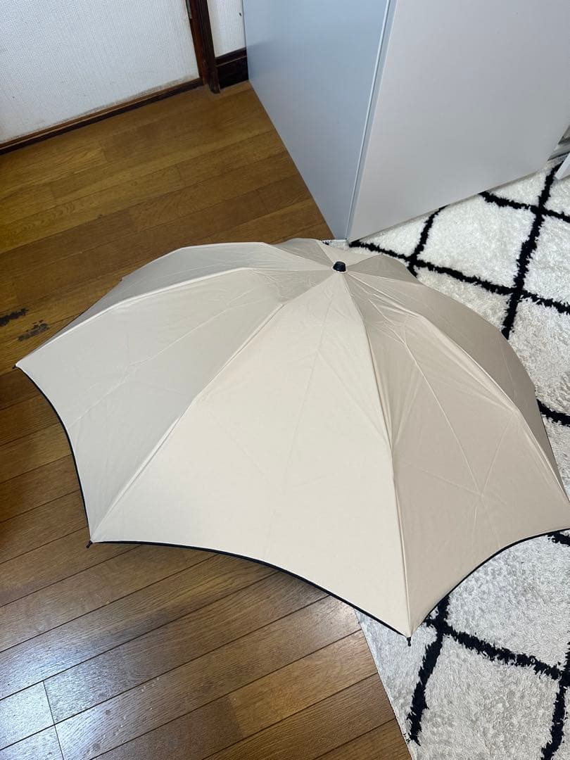 【タグ付き新品】芦屋ロサブラン 日傘 3段折りたたみ ベージュ