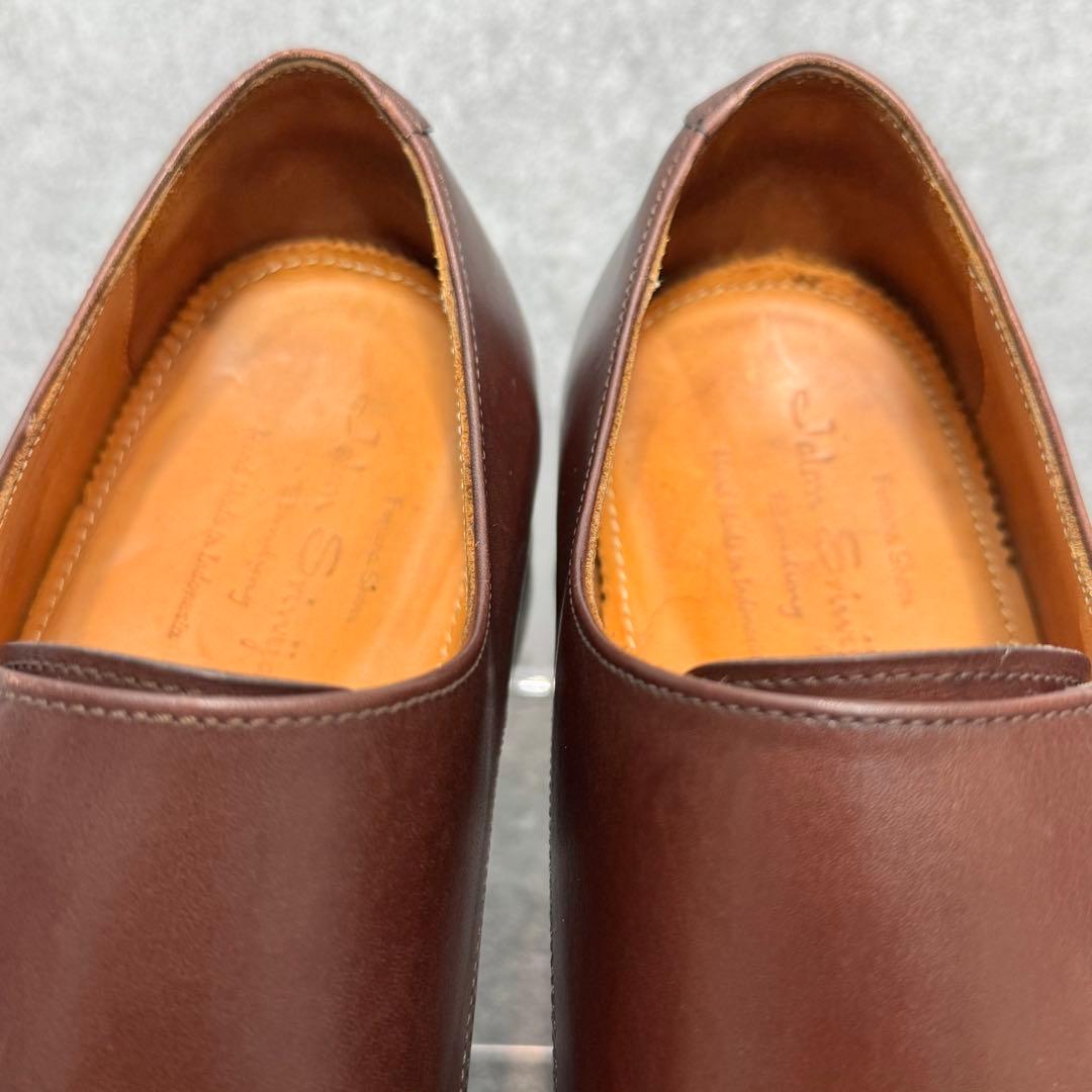 ジャランスリワヤ　ダブルモンク カーフレザー ブラウン 茶 革 【7】25cm