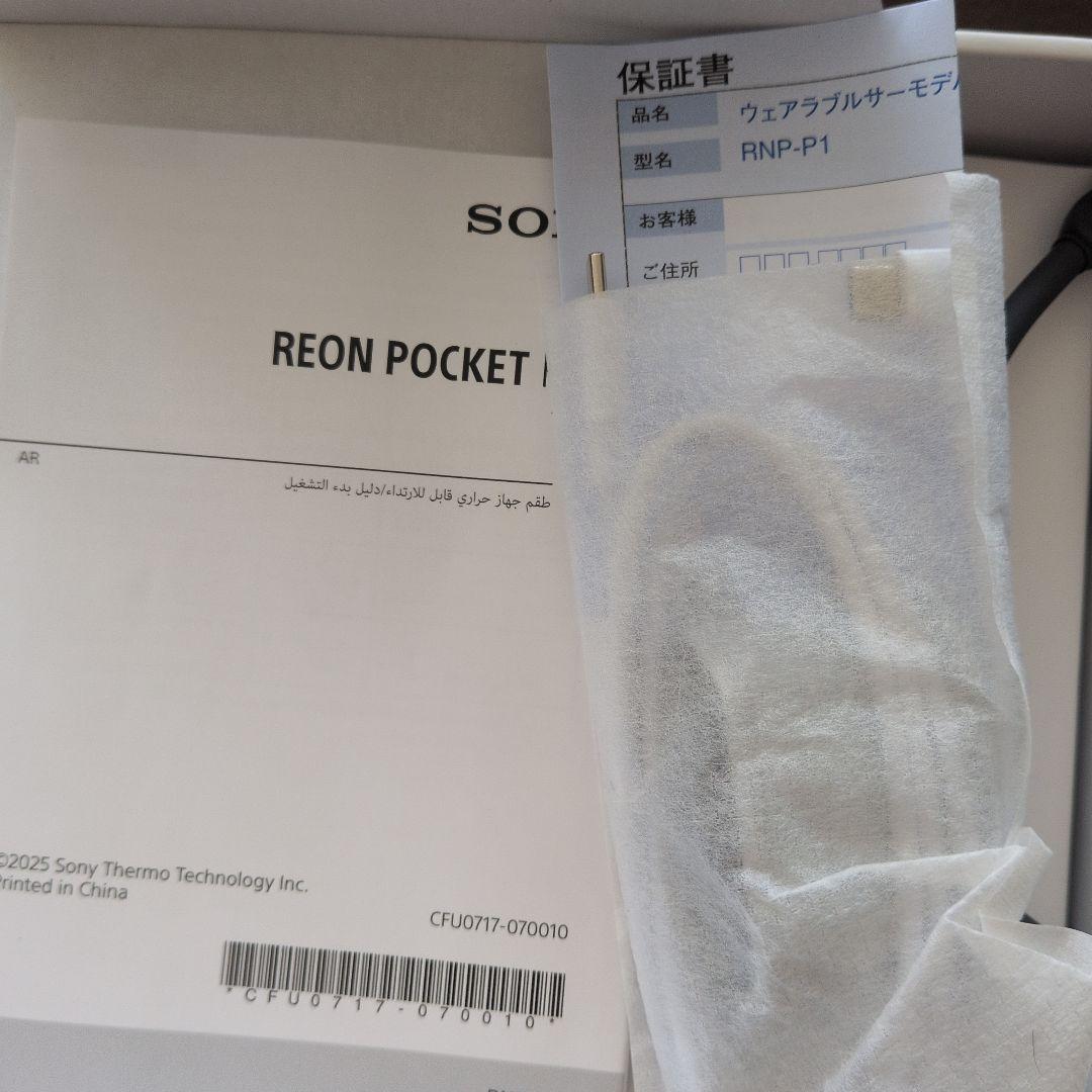 ばく品　SONY REON POCKET PRO RNPK-P1