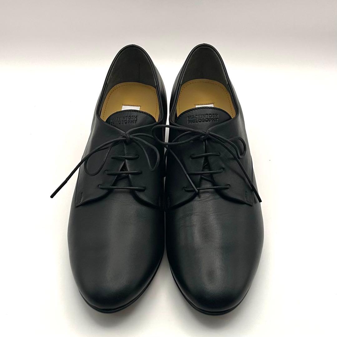 未使用✨ マッキントッシュ【24㎝】 レースアップシューズ レザー ブラック
