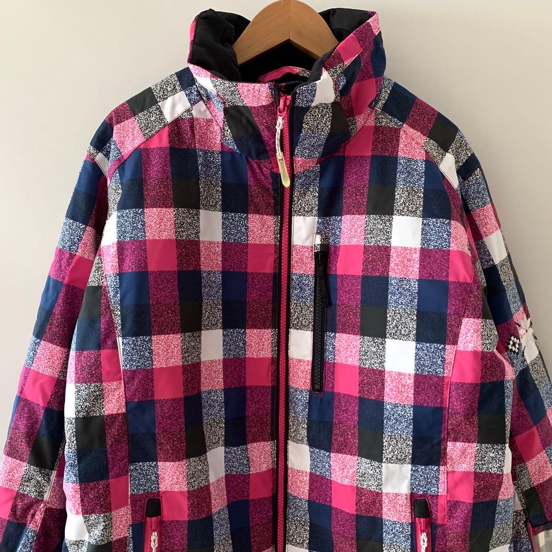 2点 デサント スキーウェア セット レディース スノボ ピンク 黒 L