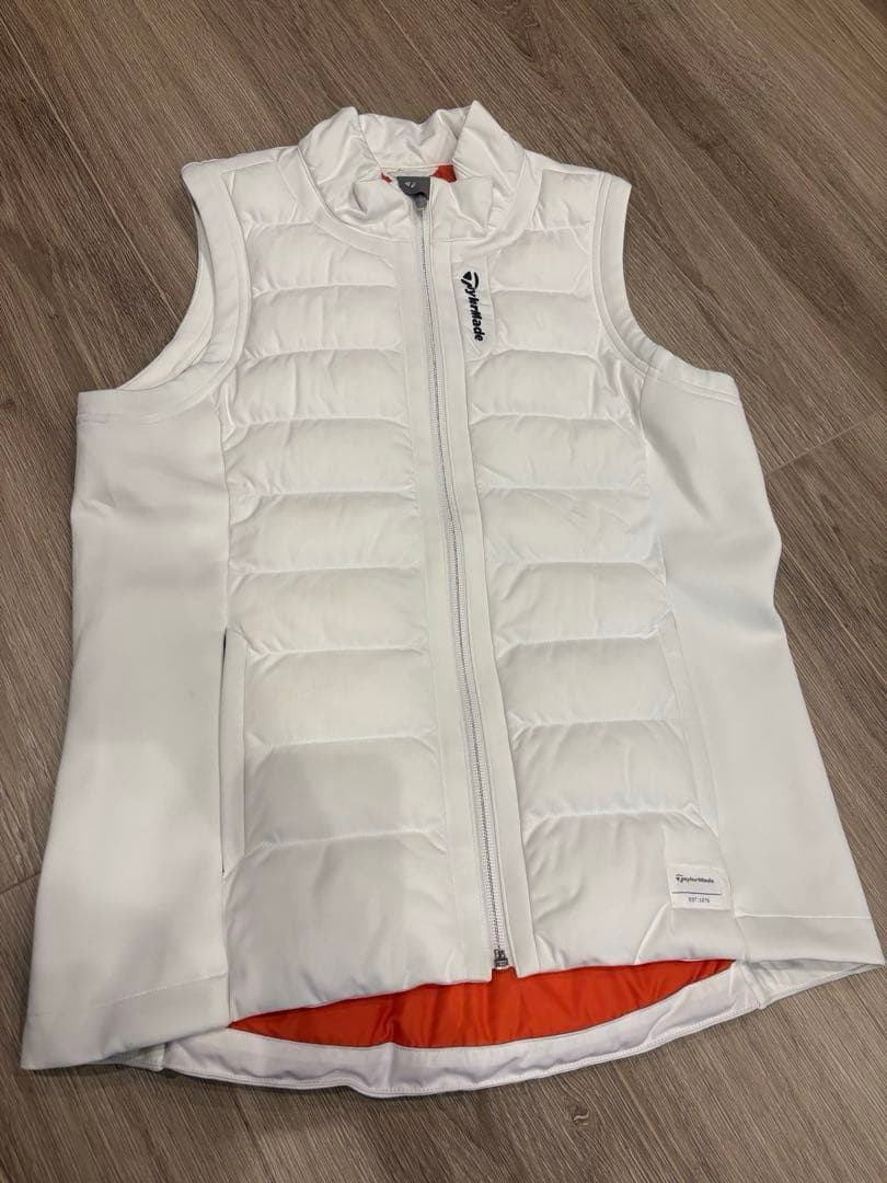TaylorMade レディース ダウンベスト ホワイト