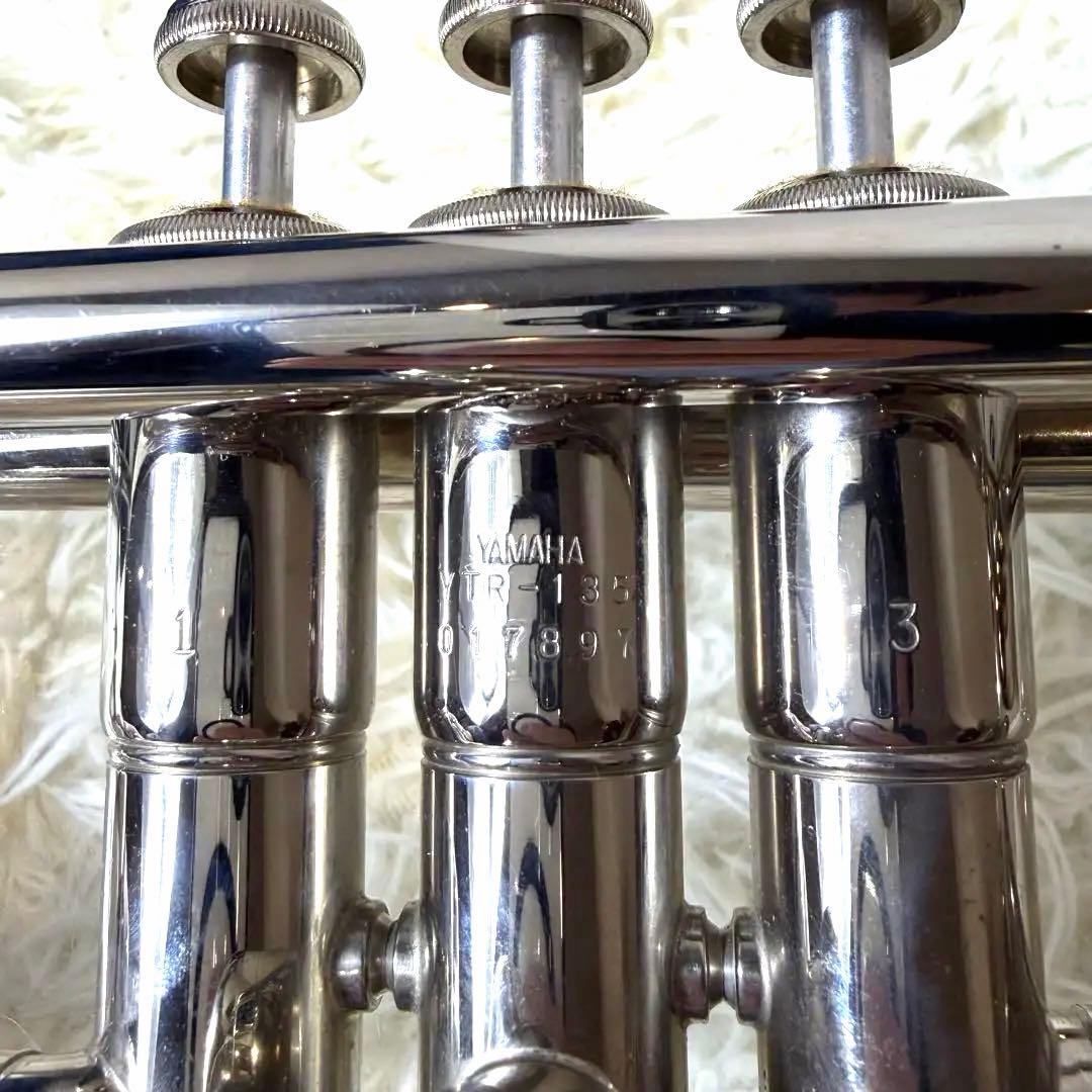 【美品】YAMAHA　YTR-135 B♭トランペット ニッケルメッキ　シルバー
