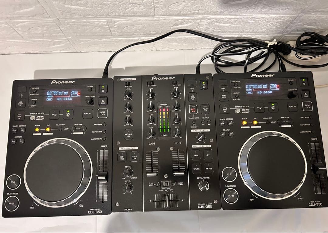 【美品】　Pioneer CDJ-350×2台・DJM-350×1台　セット