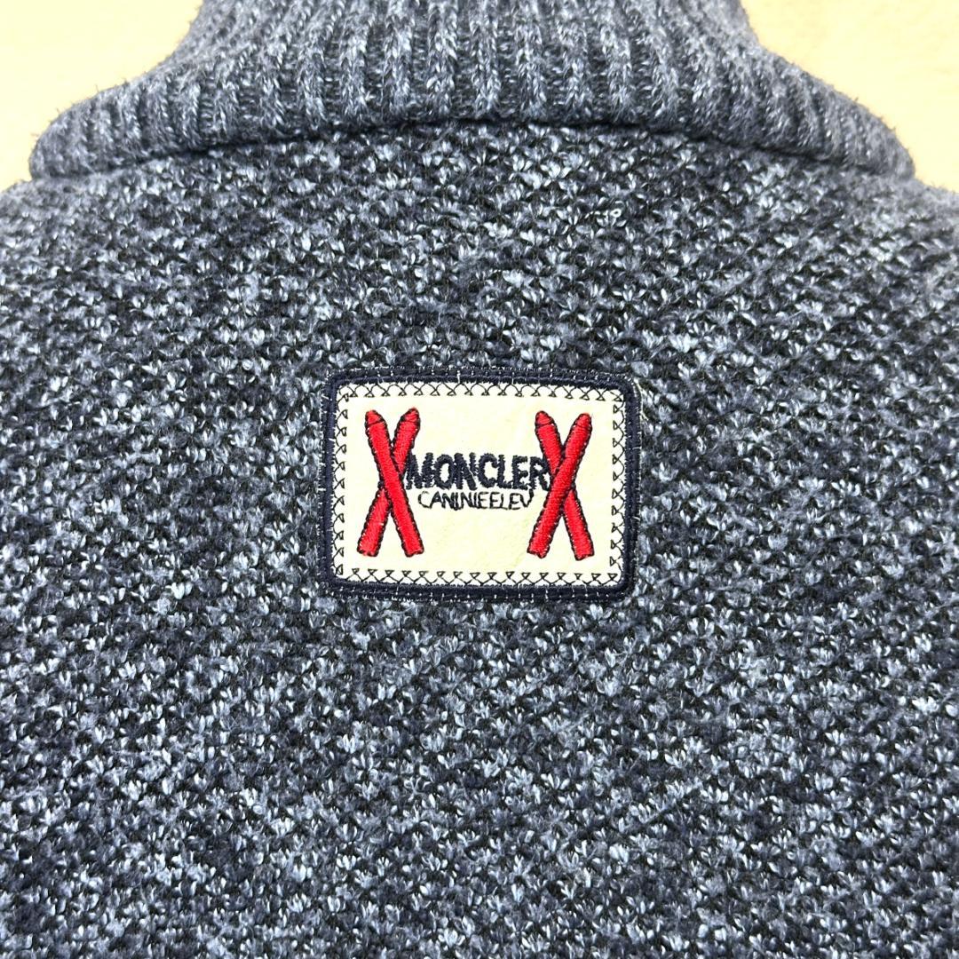 MONCLER　カーディガン　青　サイズL　HR1709