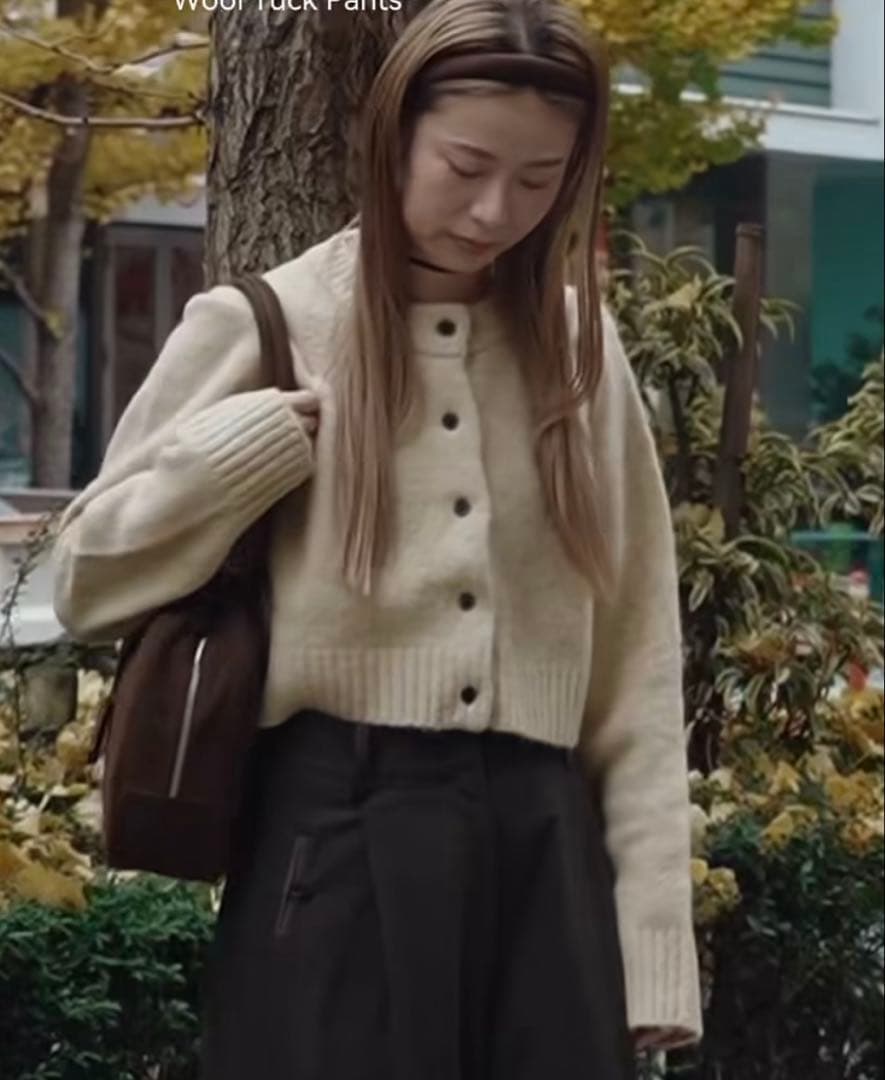 トップス anuke Melange Knit Cardigan