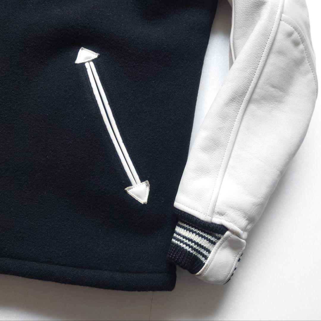 ANOKHA　牛革 レザー 切替 スタジャン　日本製 裏原 archive