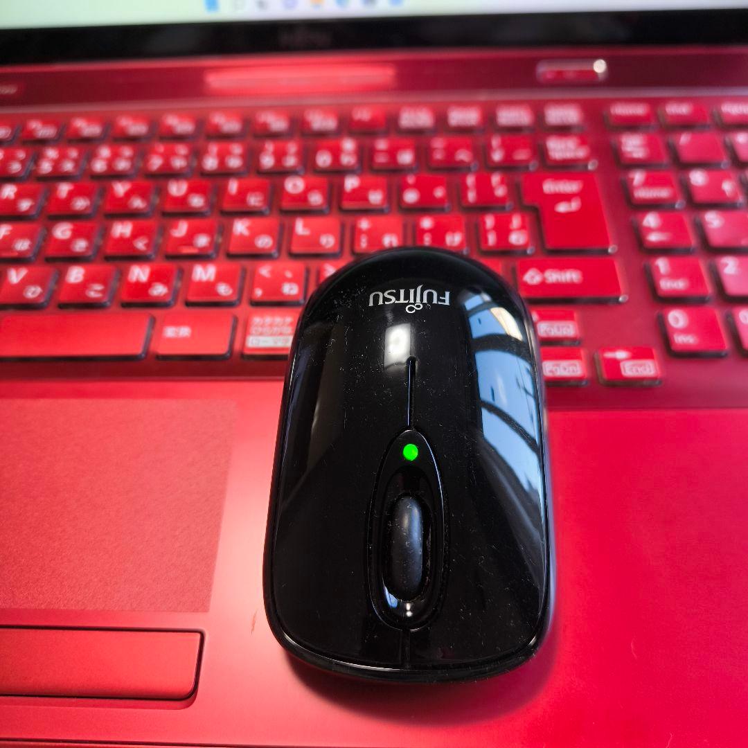 FUJITSU AH53/B3 FMVA53B3RK REDノートPC マウス付