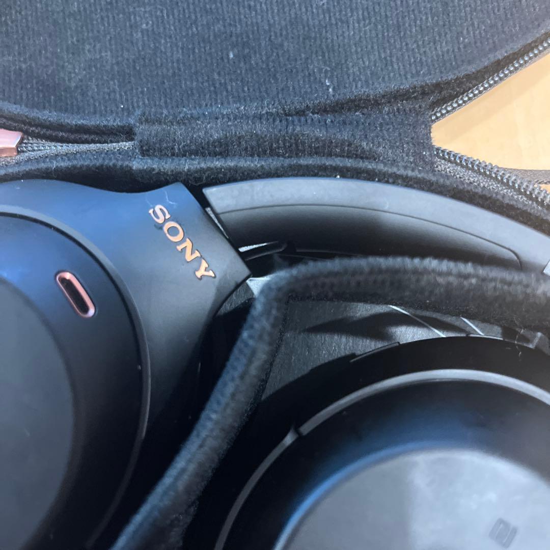 SONY ワイヤレスヘッドホン ブラック 使用感あり