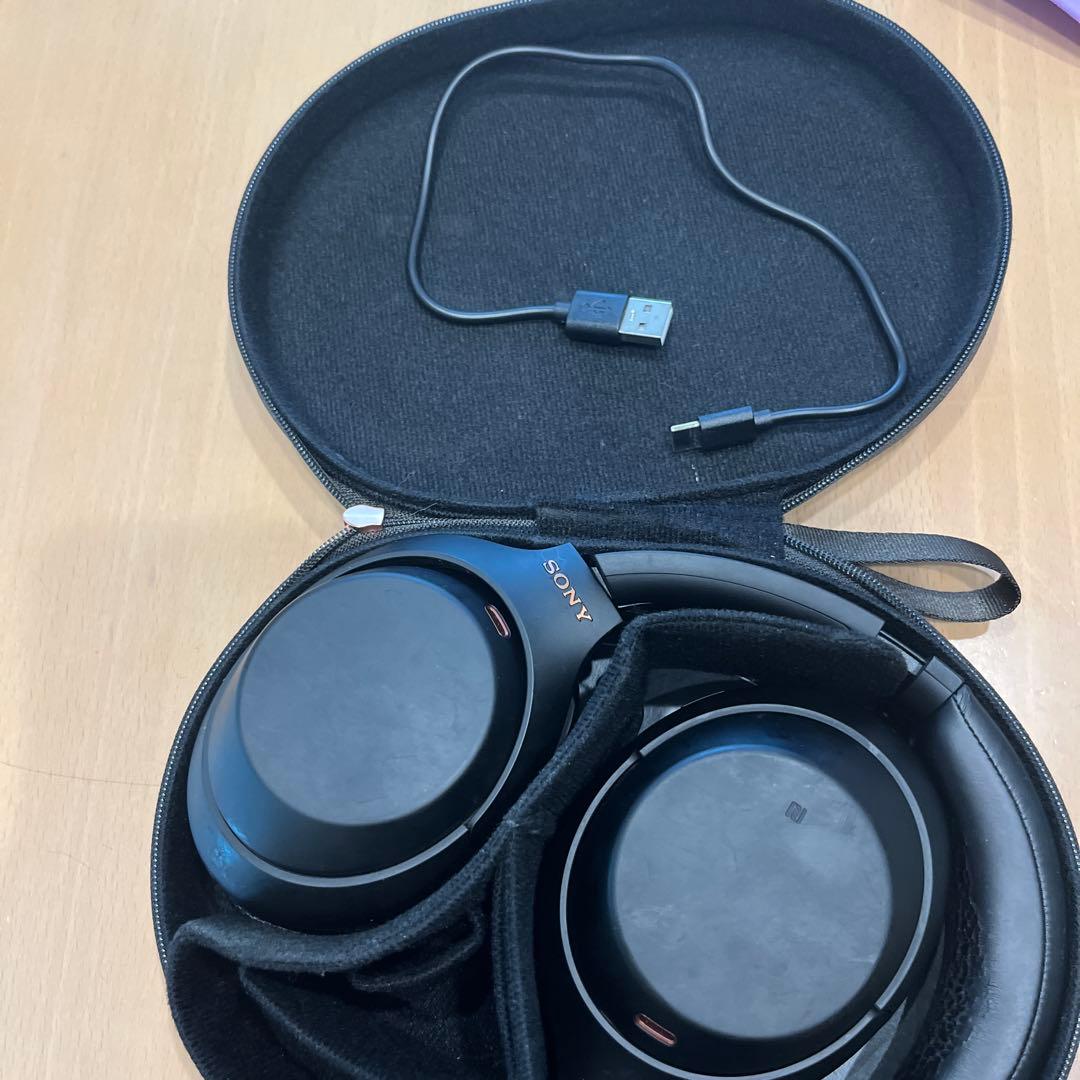 SONY ワイヤレスヘッドホン ブラック 使用感あり