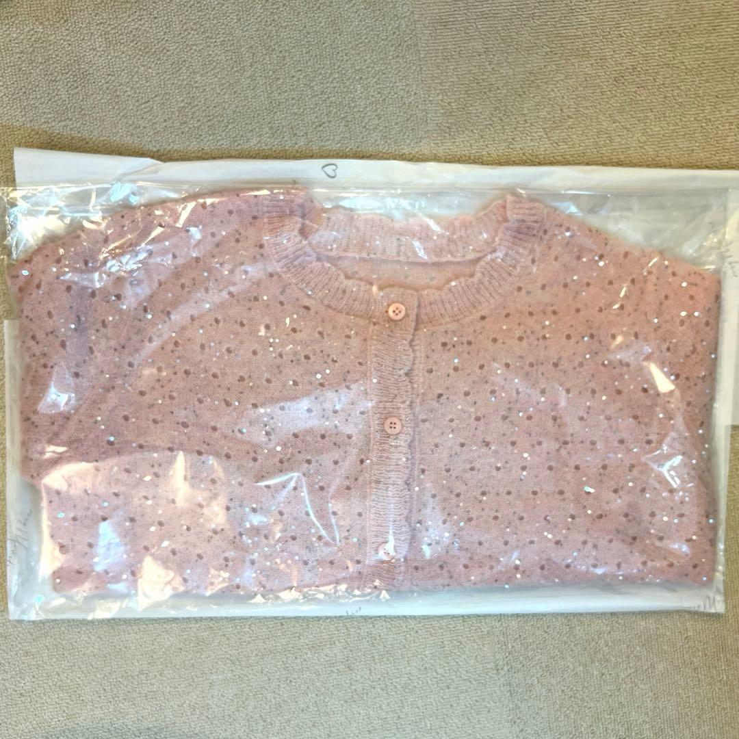 sugar candy knit カーディガン スパンコール ニット ピンク