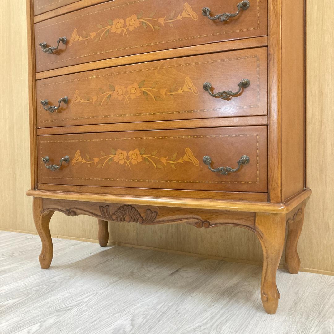 アンティーク　猫脚　4段チェスト　イタリア　クラシック