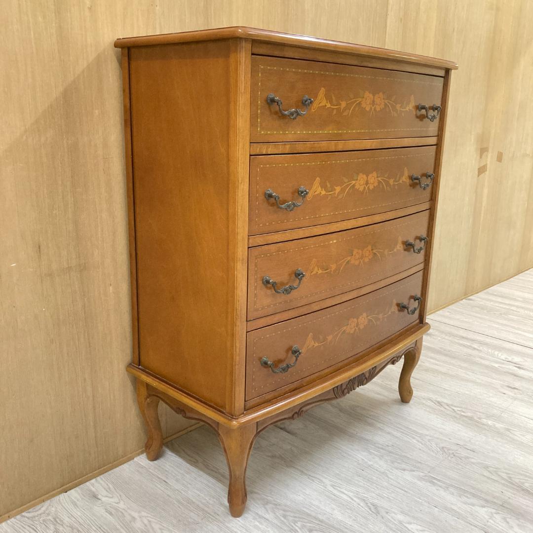 アンティーク　猫脚　4段チェスト　イタリア　クラシック