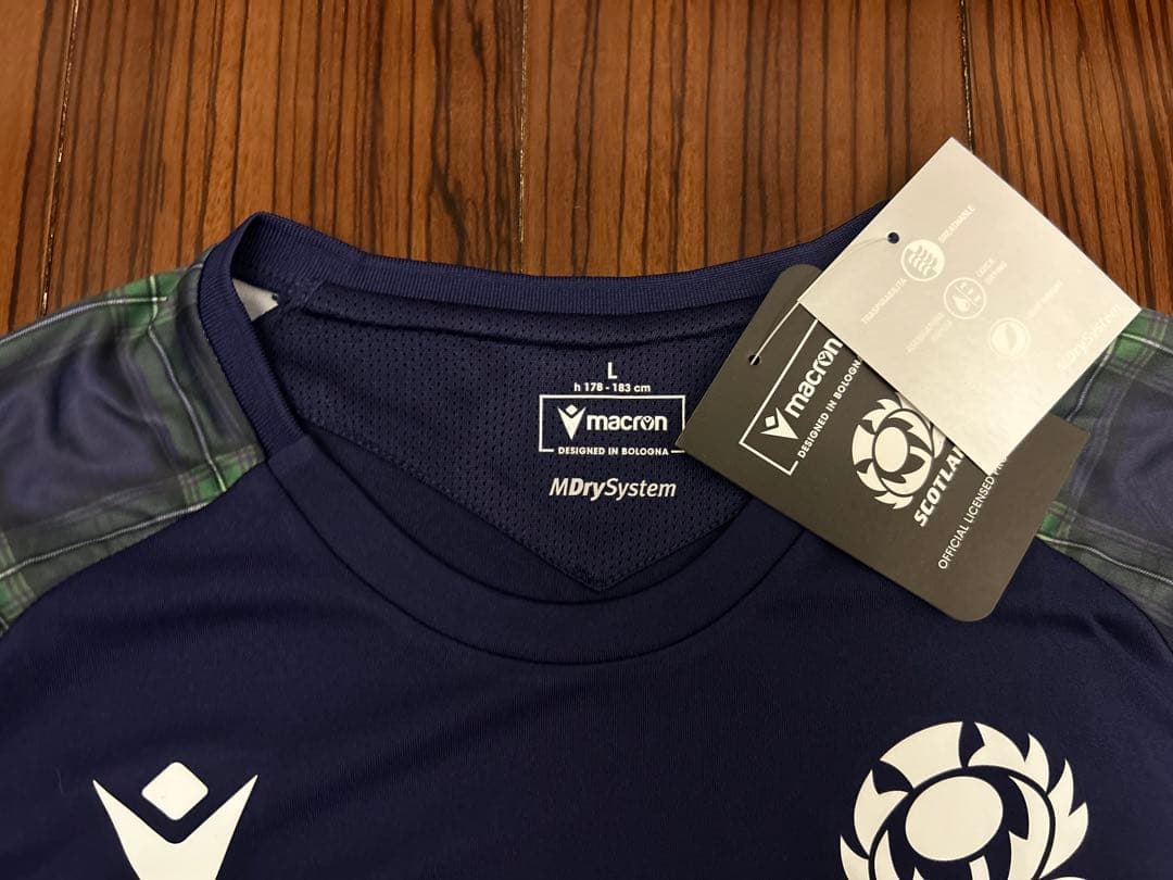 【新品未使用】ラグビー　スコットランド代表　長袖トレーニングシャツ　L