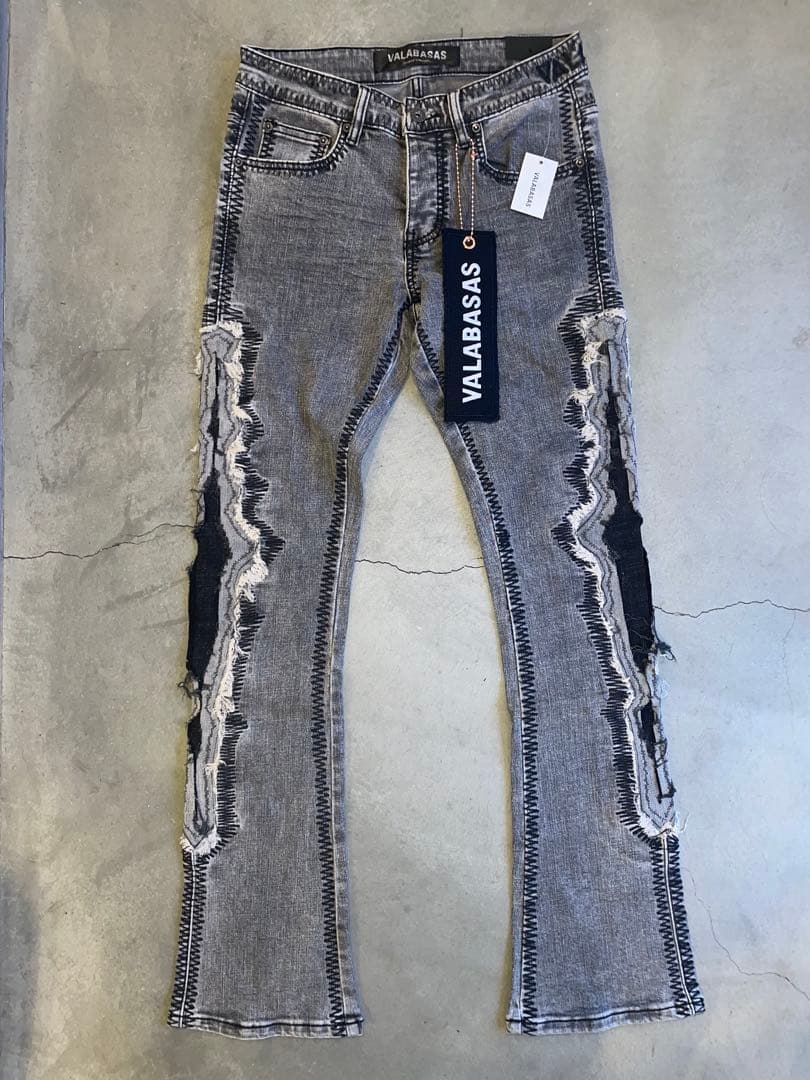 VALABASAS バラバサス サイドクラッシュフレアデニム 29 新品未使用