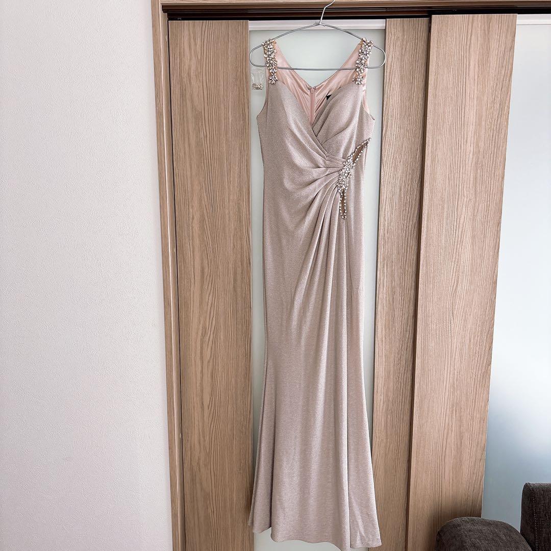高級キャバ✨ ビジュー キラキラ ロングドレス キャバドレス ナイトドレス