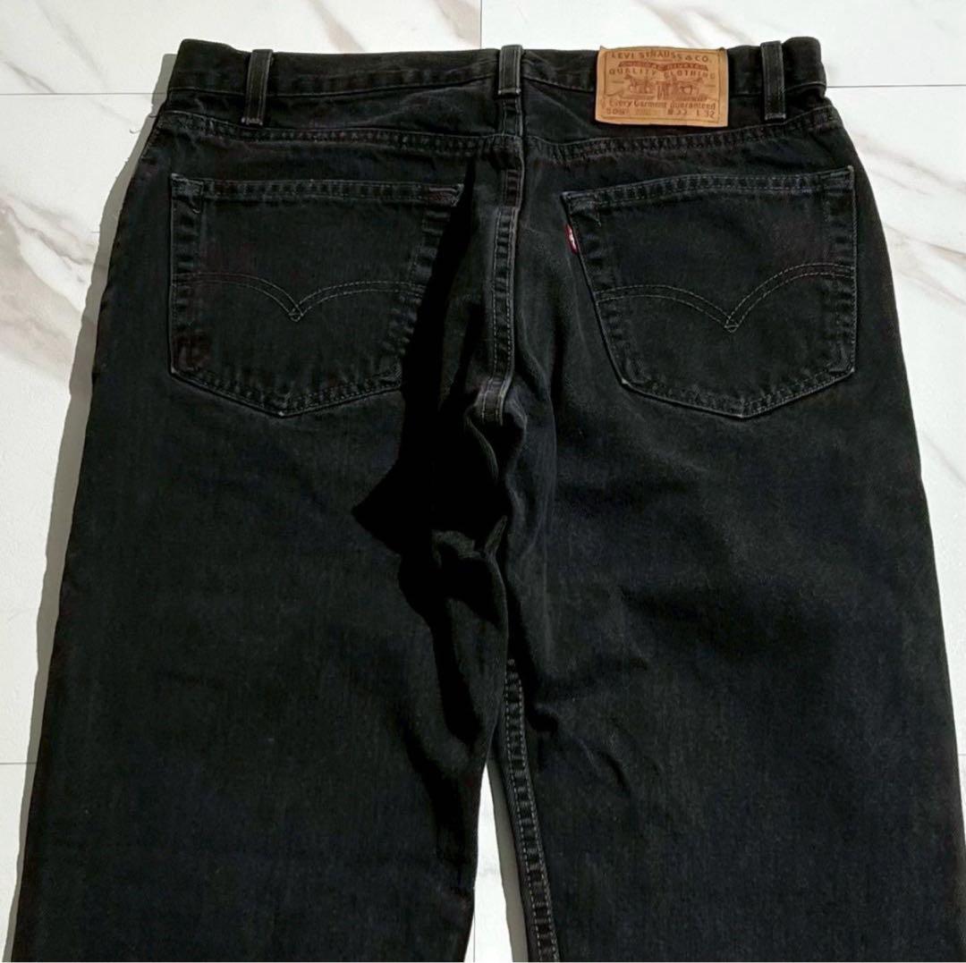 希少 90s 00s USA製 リーバイス505 後染めブラック　ブラックデニム