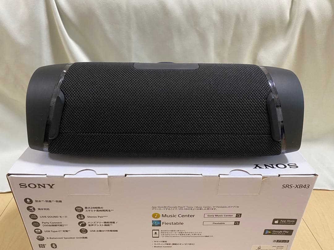 SONY SRS-XB43 Bluetoothスピーカー 【ブラック】