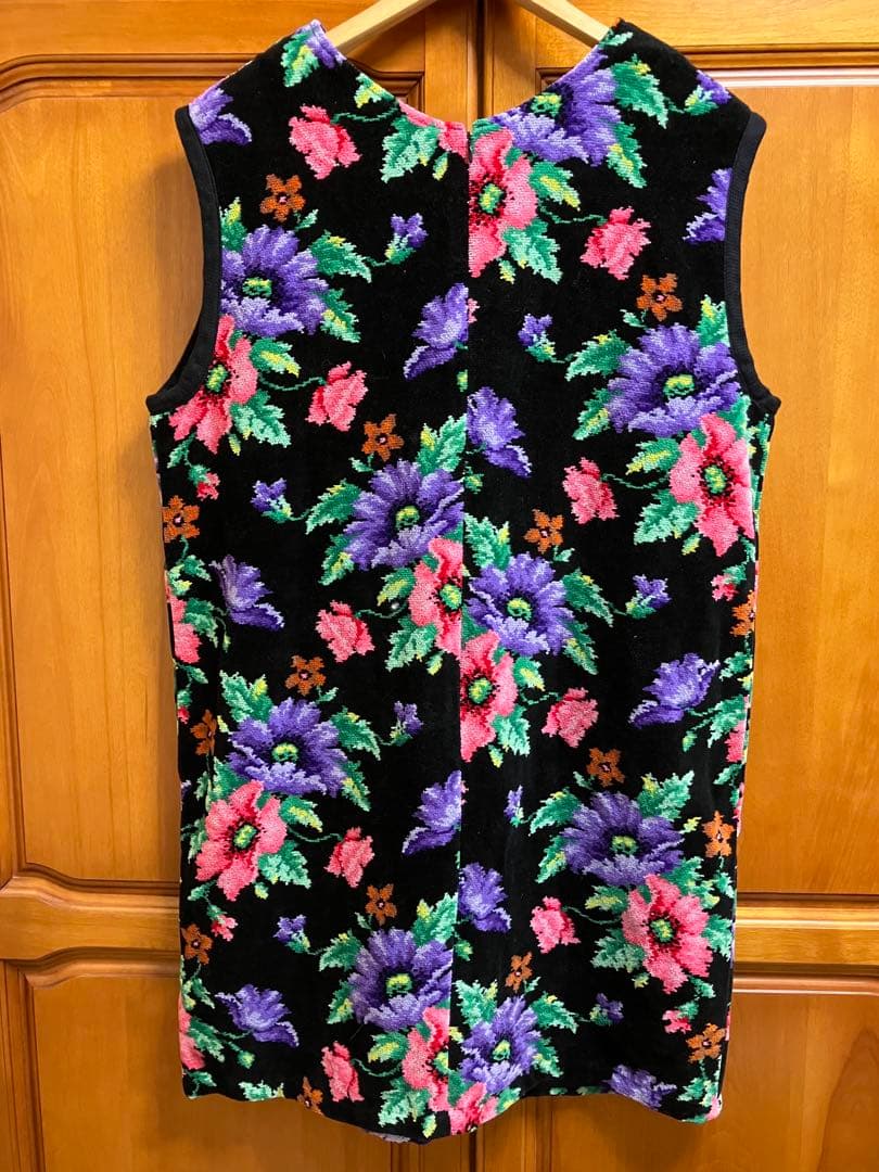 新品未使用 FEILER フェイラー シュニール織　 花柄 エプロン