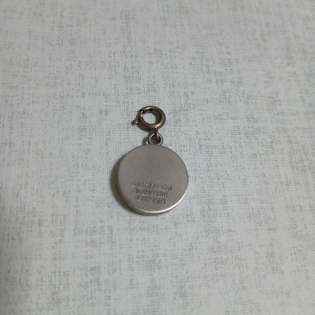 エルメス　セリエ　シェル　ネックレストップ　ペンダント　チャーム　幅1.5cm