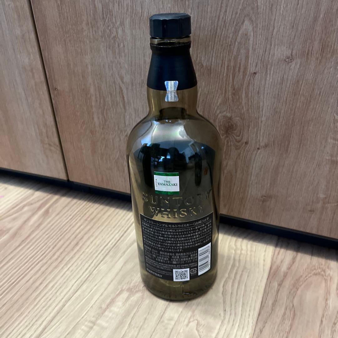 山崎 18年 シングルモルトウイスキー 700ml 【空瓶&箱あり】