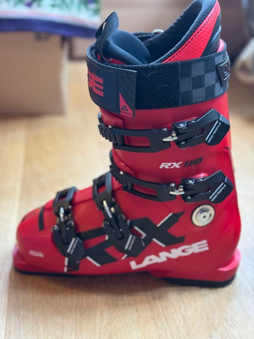 LANGE RX 110レッド スキー ブーツ
