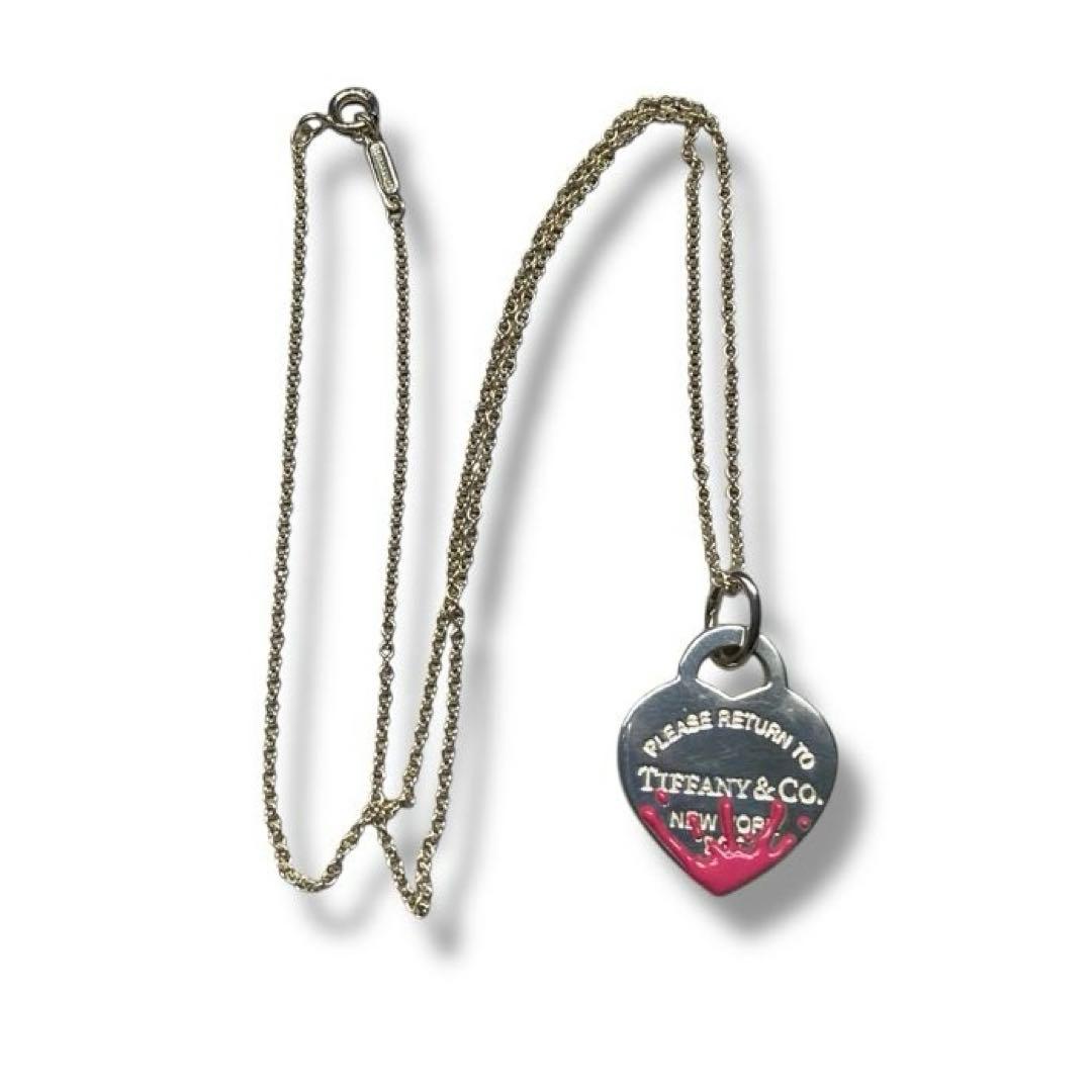 美品 Tiffany スプラッシュ ペイント ネックレス シルバー925 希少