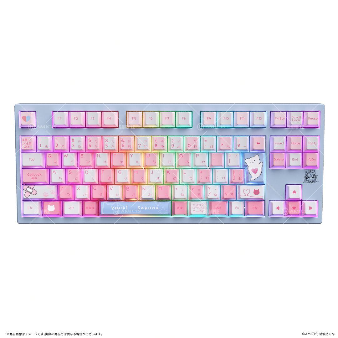 結城さくな × AMICIS ゲーミングキーボード 80HE 日本語配列②