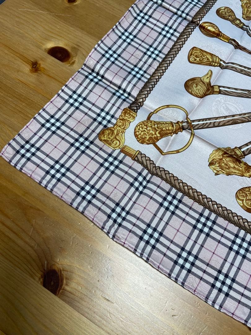 シルク&コットンBurberrys ハンカチ ーフ3枚セット