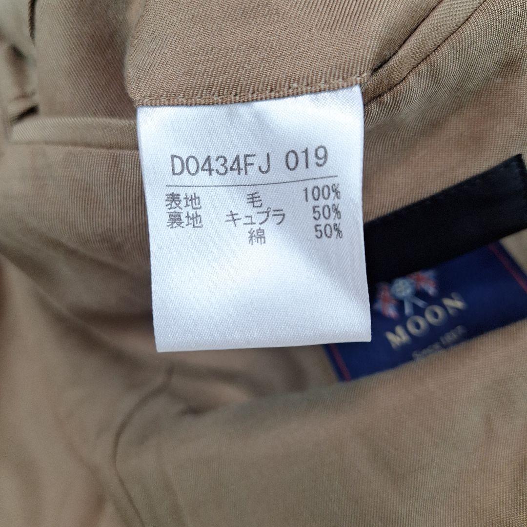 Papas　英国生地MOON社　テーラードジャケット　ツイード　ヘリンボーン　L