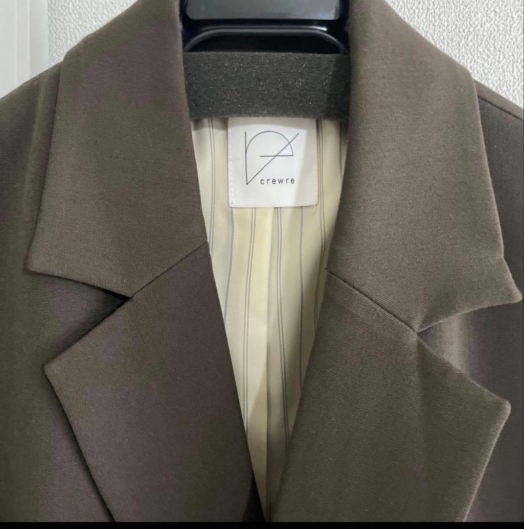 crewre ダブルテーラードジャケット olive brown サイズ2