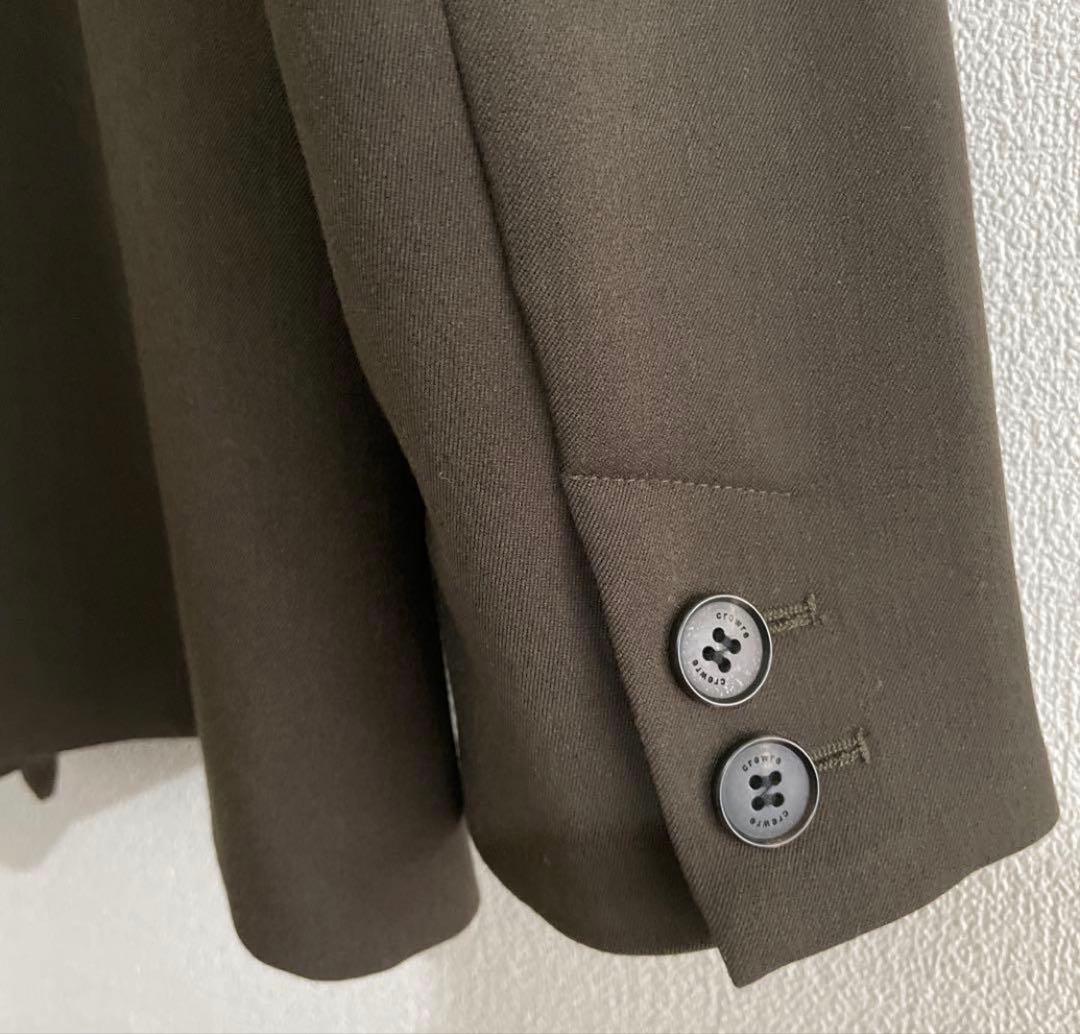 crewre ダブルテーラードジャケット olive brown サイズ2