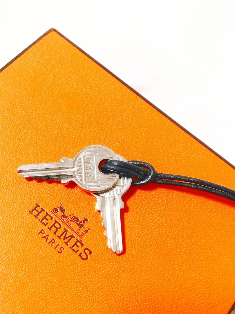 【美品】 HERMES エルメス カデナ南京錠パドロック鍵2ケ