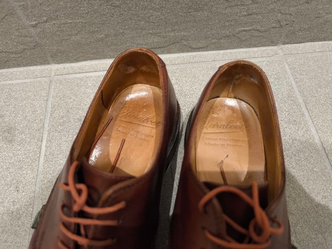 Paraboot パラブーツ プレーントゥ 8 ブラウン