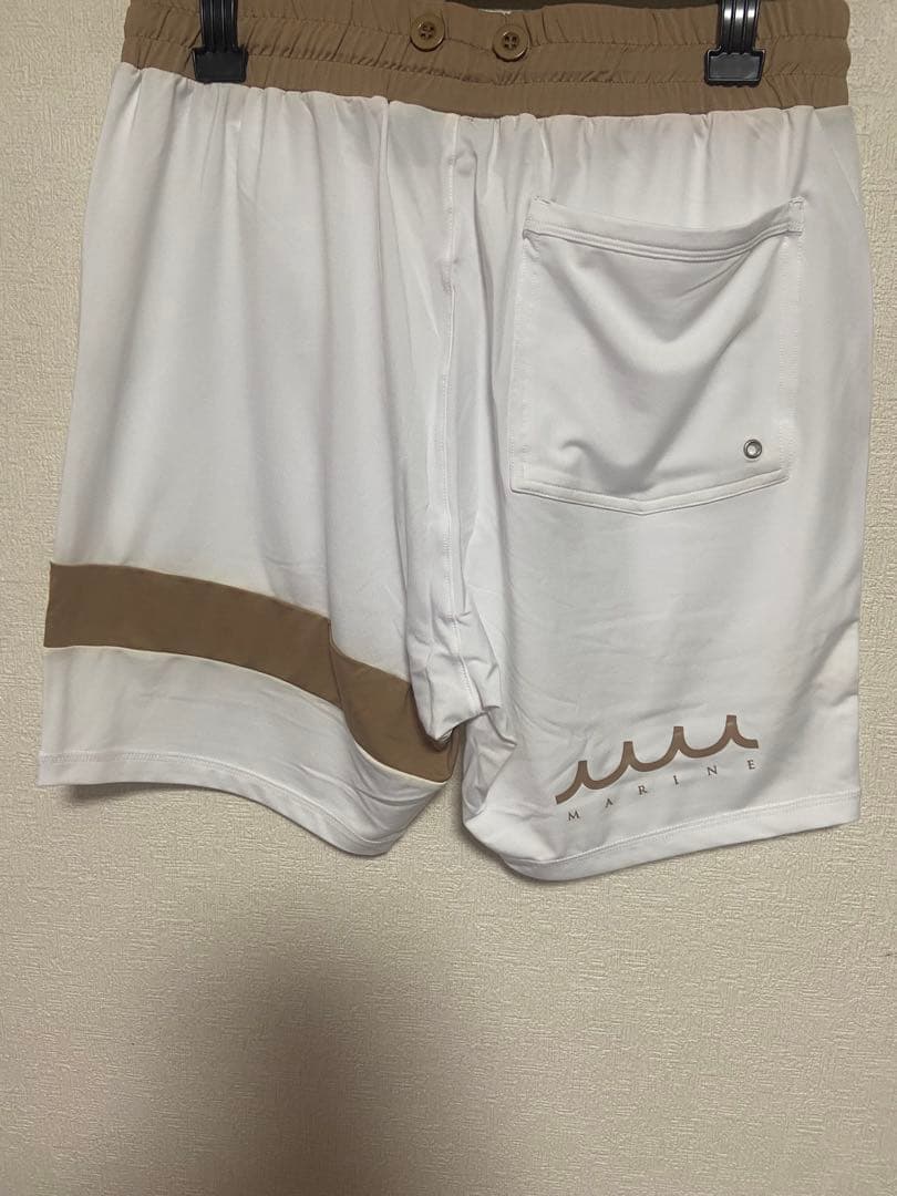 MUTA MARINE ホワイト ベージュ ショートパンツ