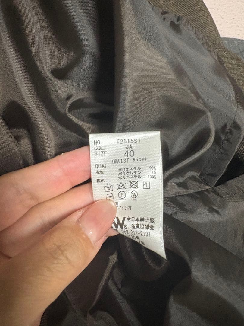 ブラウン ダブルボタンスーツ セット