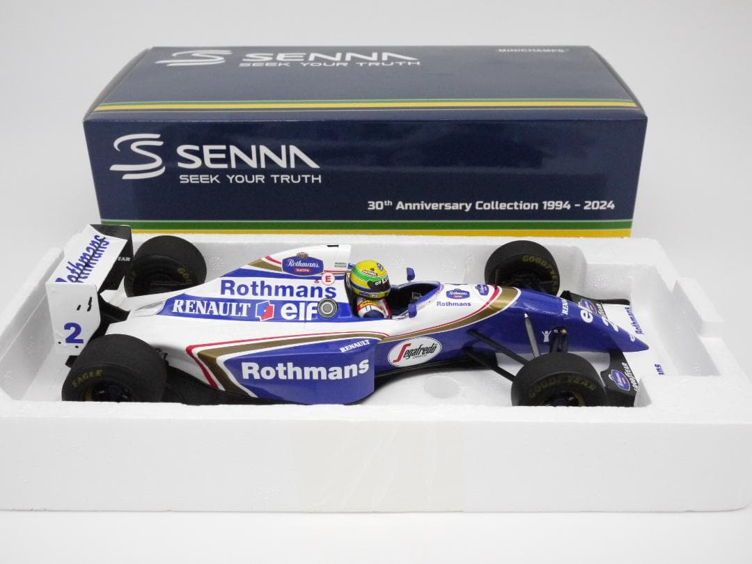 1/18 ウィリアムズ FW16ラストレース ロスマンズ A.セナ PMA