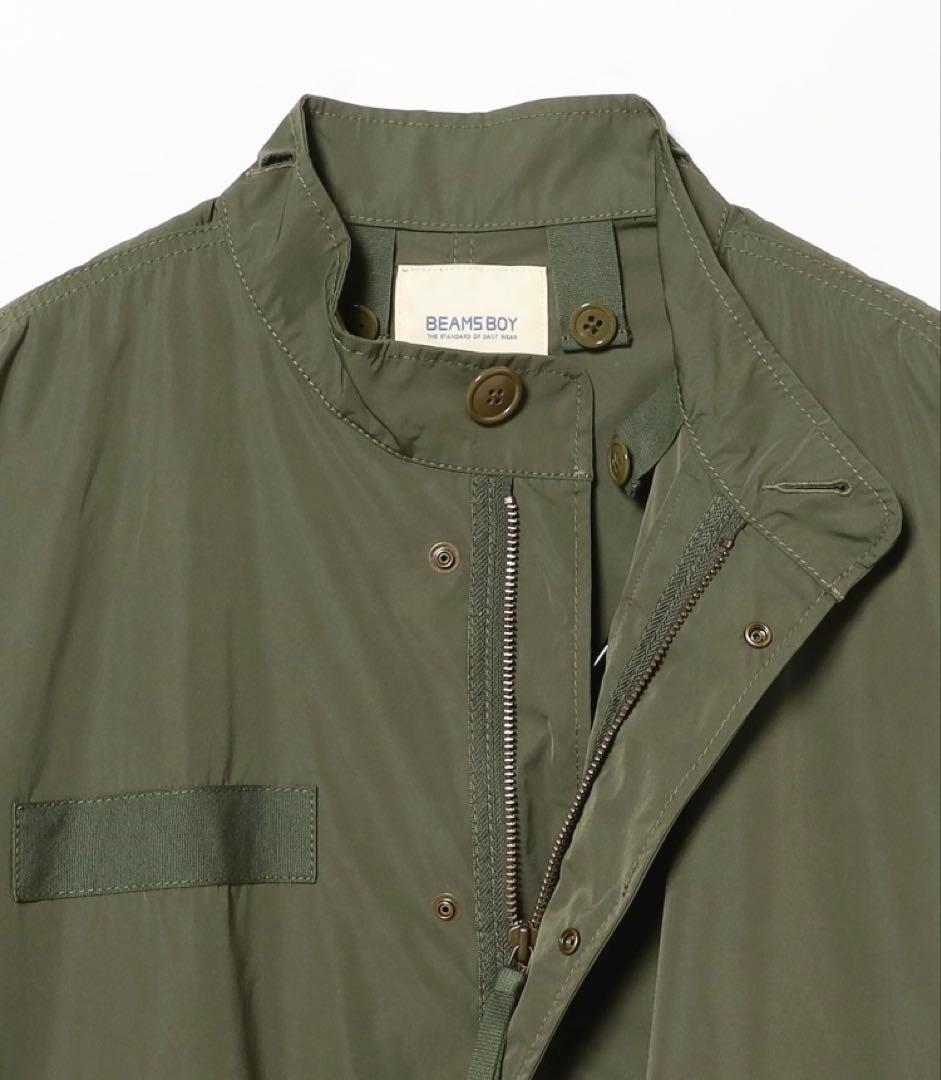 新品未使用　ビームスボーイ　ソロテックス M65 パーカ　オリーブ